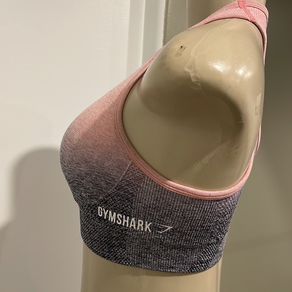 Gymshark// pink and grey ombré sports bra small - Picture 3 of 6